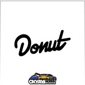 Resim OkyayWorks Donut Sticker - Siyah 