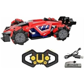 Resim Uzaktan Kumandalı Şarjlı 1:12 Akrobat Araba Buhar Atan Yd898-mt1847 Kırmızı 