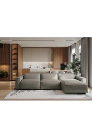 Resim hoom concept ORLANDO DERİ ÜÇLÜ SAĞ KÖŞE KOLTUK 