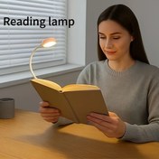 Resim Ayarlanabilir Okuma Lambası - 3 Renk Modu ile - Gece Okuma için Kompakt Tasarım, Gözleri Koruyan Yumuşak LED Işık, Pil ile Çalışır, Ev veya Ofis Kullanımı için Mükemmel, Okuma Lambası, Taşınabilir Okuma Lambası, Ayarlanabilir Parlaklık Işığı, Basit Düğme Kontrolü 