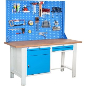 Resim Star Çelik Atölye Çalışma Tezgahı (1600 x 720 x 830-930/1844 mm) 