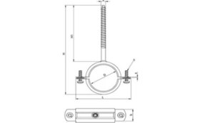 Resim Star Uzun Trifonlu Doğalgaz Kelepçesi Boru Kelepçesi 4" 