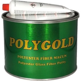 Resim Polygold Gri Polyester Fiber Elyaflı Macun 2700 Gram 2.7 Kg 