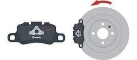 Resim Fiat Albea 1.6 16V Arka Fren Balatası BREMBO Marka 98845348 