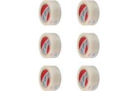 Resim Astel, Koli Bandı, 6 Adet, 45 mm 100 M, Şeffaf, Hotmelt, Dayanıklı 
