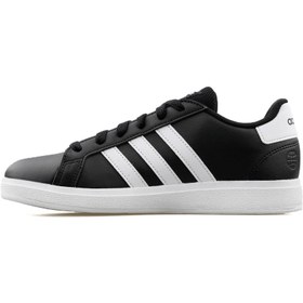 Resim adidas Grand Court 2.0 K Genç Tenis Ayakkabısı GW6503 Siyah 