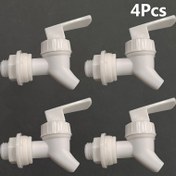 Resim 4 adet plastik içecek dağıtıcı tıkaç değiştirme, şarap dökücüler soğuk su ısıtıcısı için içecek musluk, ev mutfak buzdolabı içecek musluk aksesuarları 