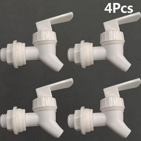 Resim 4 adet plastik içecek dağıtıcı tıkaç değiştirme, şarap dökücüler soğuk su ısıtıcısı için içecek musluk, ev mutfak buzdolabı içecek musluk aksesuarları 