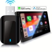 Resim 2025 Yeni Geliştirilmiş Kablosuz CarPlay & Android Auto Adaptörü – Fabrika Kablolu Desteği Gerektirir (Yedek Parça Ünitesi Değil). USB/Type-C Güçlendirilmiş Çipset ve Kompakt Tasarım ile Kabloyu Anında Kablosuz'a Dönüştürün, Düşük Gecikme. Tak-Oynat Evrensel Uyum 