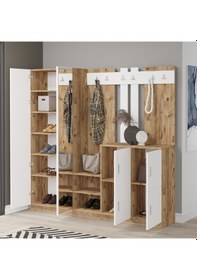 Resim Robinhome Robin Home Lora Vestiyer Portmanto Ayakkabılık Atlantik Çam - Bey 