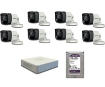 Resim HIKVISION 8'Lİ KAMERA,DVR,DİSK GÜVENLİK SETİ 