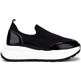 Resim Tamer Tanca Kadın Deri & Tekstil Siyah Sneakers & Spor Ayakkabı 937 8065 Bn Ayk Y25 Syh/syh Strec Siyah 