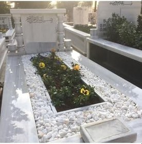 Resim Asenya Mezar Taşı 15 Kg 1-2 Cm Beyaz Dolomit Taş Dere Çakıl Taşı Bahçe Süs Taşı Mezar Süsleme Taşı 