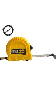Resim Badem10 Şerit Metal Bükülebilir Metre 5 Metre En 19 mm Düğmeli Ölçüm Ölçme Plastik Kasalı Yüksek Kalite 