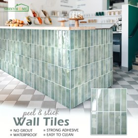 Resim 1/10/30 Parça 3D İmitasyon El Yapımı Fayans Çıkartmaları, Kendinden Yapışkanlı Mutfak Backsplash, Banyo Mutfak Bar RV için Su Geçirmez ve Kirlenme Önleyici Kendinden Yapışkanlı Fayanslar, Ev Dekorasyonu 