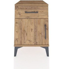 Resim Kronos Komodin Tek Raflı Tek Çekmeceli Tek Kapaklı 44x59x64 Çam-çam Atlas Çam 