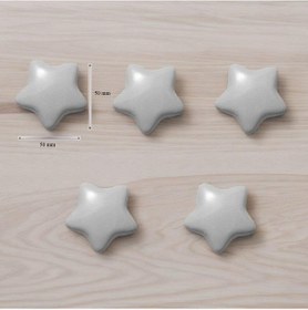 Resim 5 Adet Modern Yıldız Kulp Bebek Çocuk Genç Odası Çekmece Dolap Mobilya Kulpu 001 