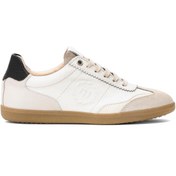 Resim Mammamia D25YA-550 Kadın Hakiki Deri Klasik Sneaker Kum Rengi 