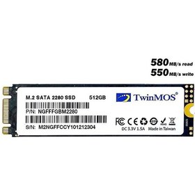Resim 512 GB TWINMOS M.2 2280 SATA3 580/550 NGFFFGBM2280 