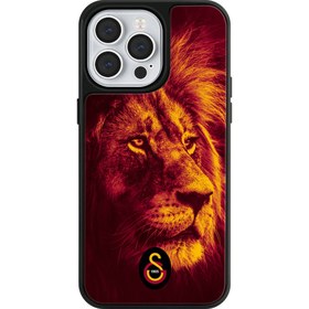 Resim Galatasaray Enerji Aslan Cam Telefon Kılıfı - iPhone 14 Pro Max 