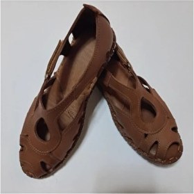 Resim Kapar Hakiki Deri Sandalet Erkek Ortopedik Taban Özelliği ile Konforlu ve Şık Tasarım 