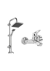 Resim Prestij Set Mix Banyo Bataryası Robot Yağmurlama Tepe Duş Seti 2' 