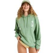 Resim Roxy Surf Stoked Hoodie Terry Art Kadın Yeşil Sweatshirt 