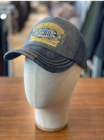 Resim Hamze Yıkamalı Vintage Model Fishing Logo Cap Şapka Lacivert 
