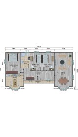 Resim Sismik Prefabrik 98 M2 Prefabrik Ev 