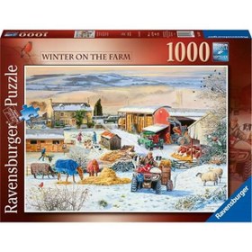 Resim Ravensburger 1000 Parça Puzzle Çiftlikte Kış 164783 