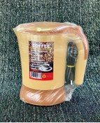 Resim AboutThePerfect Mini elektrikli kahverengi ketil, pratik ve şık tasarım, hızlı ısıtma özelliği 