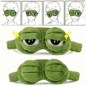 Resim 1pc CuddleBuddy Yumuşak Kurbağa Uyku Maskesi, Rahat Uykular ve Güç Kesintileri için Konforlu Göz Koruması, Normal Cilt, Rahatlatıcı Uyku Aksesuarı, Lanolin İçermeyen Malzeme 