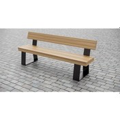 Resim Sırtlı Bank Modeli Ahşap Bank Bahçe Balkon Bankı Ahşap 