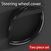 Resim Karbon fiber direksiyon kılıfı 2 adet, AUDI Sport için, BMW için, AUDI için, Mercedes Benz için, VOLKSWAGEN için, Ford için, TOYOTA için, HONDA için 
