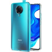 Resim Xiaomi Redmi K30 Pro Kılıf Transparent Soft Beyaz Microsonic