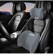 Resim Elmpaly Pembe Araç Baş Ve Bel Yastığı Seti Uzun Yol Konforu Evrensel Otomobil Suv 