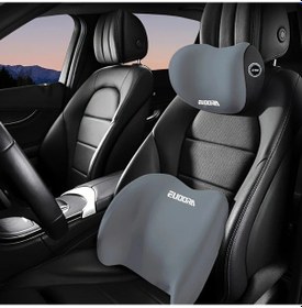 Resim Elmpaly Pembe Araç Baş Ve Bel Yastığı Seti Uzun Yol Konforu Evrensel Otomobil Suv 