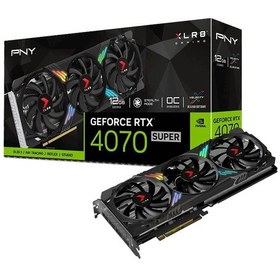 Resim PNY NVIDIA GeForce RTX 4070 Super XLR8 Gaming Verto EPIC-X RGB OC VCG4070S12TFXXPB1-O 12 GB GDDR6X 192 Bit Ekran Kartı 