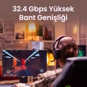 Resim Asseds Store 8K/60Hz 4K/165Hz 2K/240Hz Displayport 1.4 Kablo 5 Metre 