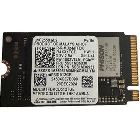 Resim Micron 2550 512GB 5000/4000MB/s Gen4x4 M.2 22x42 SSD 