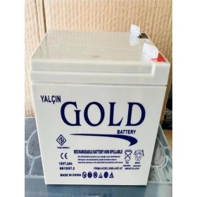 Resim Yalçın Gold 12VOLT 7 Amper Akülü Çocuk Araba Aküsü. Güncel - Yeni Üretim.!! 