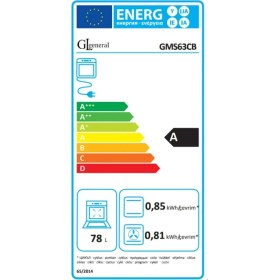 Resim Gl General Calipso Glf 63CB Fryart Dijital Beyaz Ankastre Fırın 