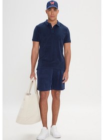 Resim Ac&Co / Altınyıldız Classics Ac&Co / Altınyıldız Classics Standart Fit Normal Kesim Havlu Şort 534685501 Lacivert 