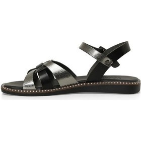 Resim İnci Incı Arıa 5fx Siyah Kadın Düz Sandalet Siyah 