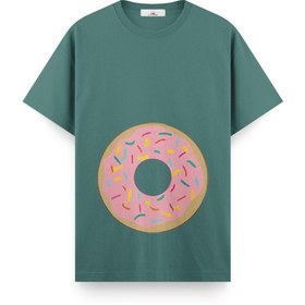 Resim Donut Girl - Hamile Regular Tshirt - Yeşil / XS / Regular 