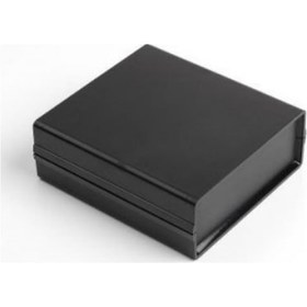 Resim Elektronik Proje Kutusu (Ölçüleri: 130X138X48Mm) - Siyah 