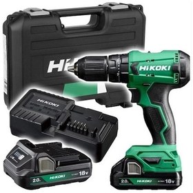 Resim Hikoki 18v 2.0ah 50nm Darbeli Akülü Matkap Set 