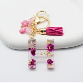 Resim Gaojunshop01 H Koleksiyon Kelebek Çiçek İsimli Anahtarlık Dayanıklı Abs Anahtar Çantası Çanta Çantası Sırt Çantası İçin Şık Aksesuar Kadınlar İçin Hediye 