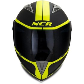 Resim NCR Çene Açılır Kask Siyah Vizörlü Ece Belgeli 