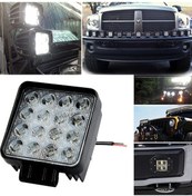 Resim 16 Led 48W Off Road Sis Farı Lambası Kare Gemi Projektör 12V Su Geçirmez Beyaz Sis Gündüz Farı Off Road